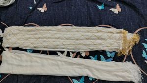 Embroidered Off-White Dupatta