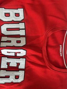 Red 'Burger' Long Sleeve Top