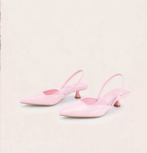 Chic Pink Slingback Heels