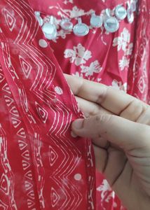 Red Dress And Jacket Set- Label DC