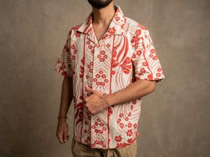Men's Short Sleeve Floral Print Shirt