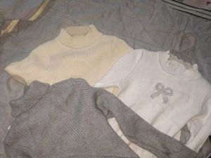 Combo of 3 Kids Ribbed Winter / Sweaters(3-4 years