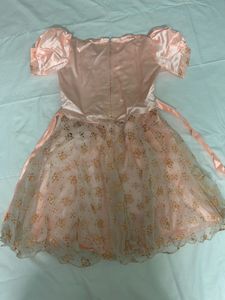 Peach Party Floral Dress