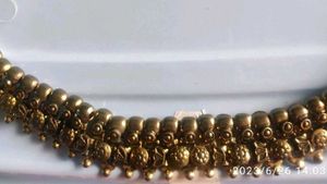 Antique Gold Tone Layered Necklace