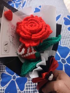 Crochet Rose Flower Bouquet