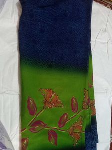 Beautiful Green Floral Saree pack of 8