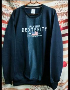 Black Graphic Print sweatshirt for men size- M