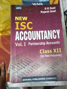 New ISC Accountancy Vol. I Class XII
