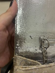 SALE Beige Guess Clutch with Chain Strap