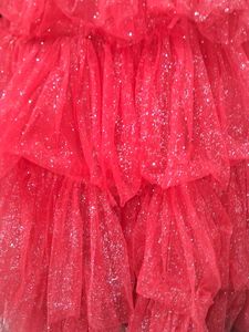 PARTY WEAR RED SHIMMER GOWN