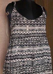 Patterned Sleeveless Dress