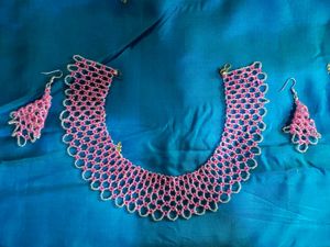 Elegant Beaded Necklace &amp; Earring Set