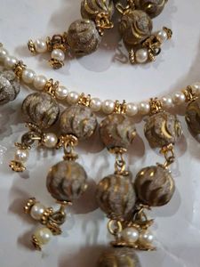 Beautiful Beaded Necklace &amp; Earring Set