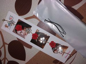 Red Rose Hair Chain