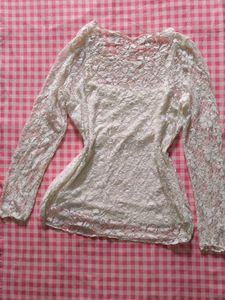white lace top