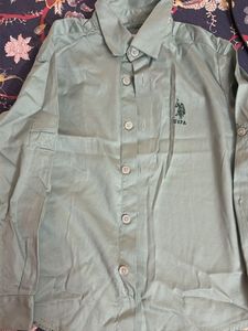 US Polo Assn. Men's Green Button-Up Shirt