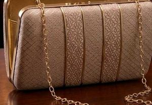 Elegant dusty rose Bridal sling + clutch