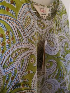 Green Printed Top