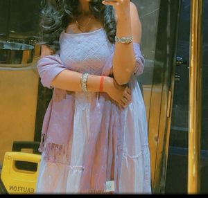Chic Lavender Tiered Maxi Dress