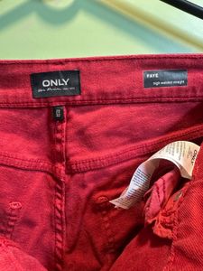 Only Women Regular Mid Rise Rust Jeans