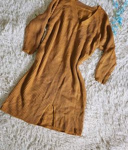 Mustard Knit Dress