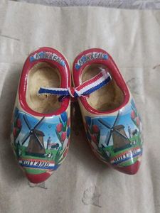 Vintage Dutch Wooden Shoe Souvenirs