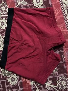 Maroon Trunk Underwear 2 time used
