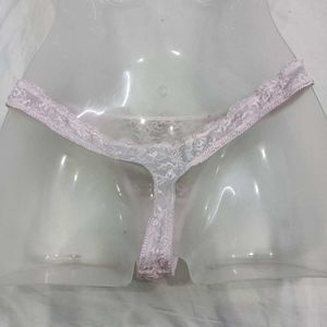 Pink Lace🪔 Briefs with Bow Detail