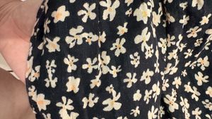 Chic Floral Print Puff Sleeve Dress