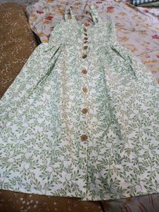 Leaf Print Sundress