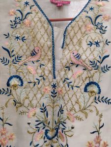 Biba  embroided kurta suit set
