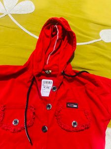 Red Hoodie Top without tag
