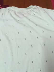 Men's Light Blue Printed T-Shirt