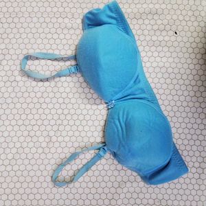 Comfortable Blue Padded Bra