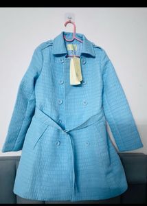 Baby Blue Trench Coat