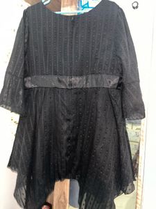 Elegant Black Sheer tops