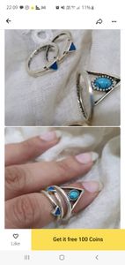 Turquoise Stone Silver Ring