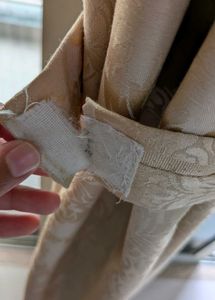 Cream Curtains. Set Of 2