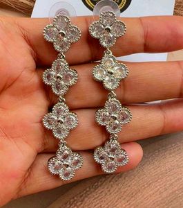 Elegant Clover Drop Earrings