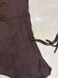 Bohemian Embellished Brown Tunic Top