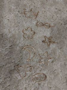 Set of 8 Celestial &amp; Geometric Hair Clips
