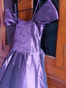 Stunning Purple Coloured Gown With Work All Over