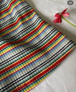 Striped Ribbed Knit Top