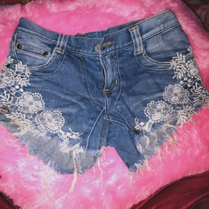 Short Denim Jeans Pant For Women