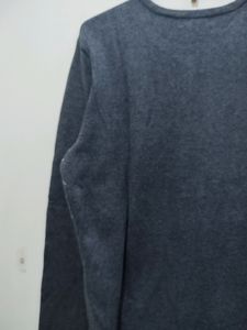 Karen Scott Pnk Diamond Print Grey Sweater Cardiga
