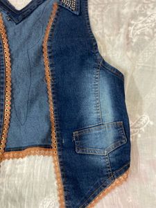denim sequins jacket 🧥