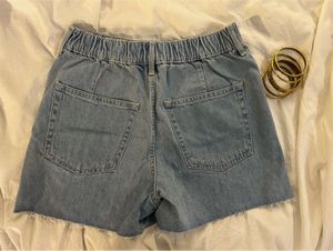 H&amp;M Light Blue Denim High Waisted Shorts