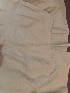 Khaki Pleated Wrap Skirt