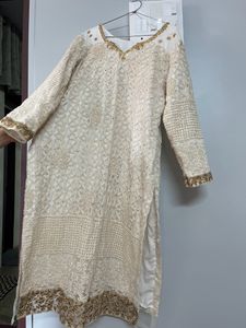 Embossed Embroidered Kurta For Any Occasion