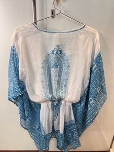 White &amp; Blue Kaftan 💙🤍